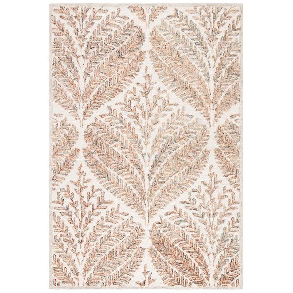 Safavieh Global Rectangle Capri Indoor Area Rug, Ivory & Brown - 2 ft. -3 in. x 9 ft. CPR208T-29